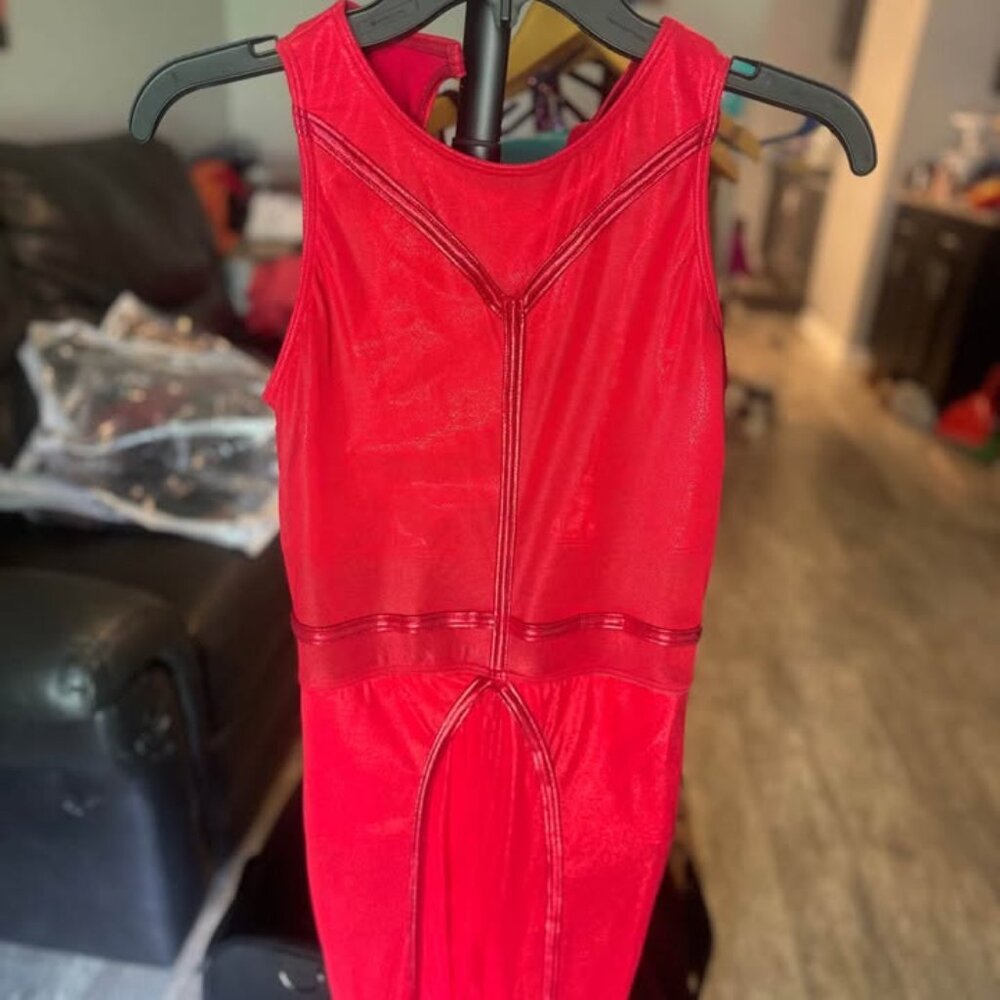 AM - Red Dance Costume - Unitard